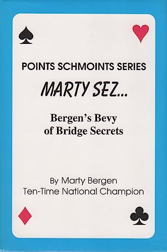 Beispielbild fr Marty Sez : Bergen's Bevy of Bridge Secrets zum Verkauf von Better World Books