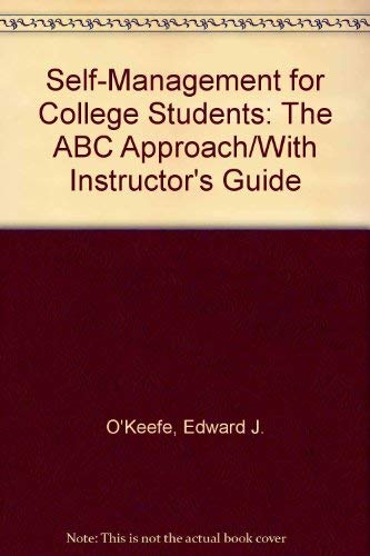 Beispielbild fr Self-Management for College Students: The Approach/With Instructor's Guide zum Verkauf von POQUETTE'S BOOKS