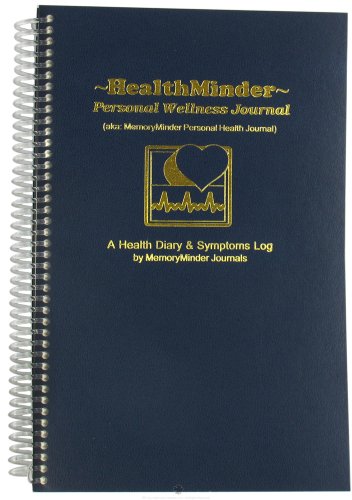 Imagen de archivo de HEALTHMINDER Personal Wellness Journal. Health Wellness Diary,Medical notebook,Symptoms Log. Track health, weight, medications, vitamins, blood pressure, sugar levels, overhealth and wellness. a la venta por Goodwill Books