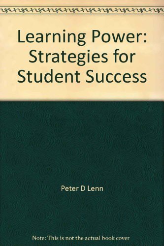 Imagen de archivo de Learning Power: Strategies for Student Success, 2nd edition a la venta por SecondSale