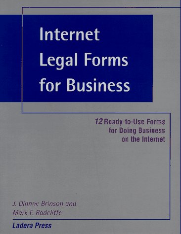 Stock image for Internet Legal Forms for Business for sale by Wonder Book