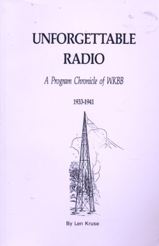 9780963924902: Unforgettable radio: A program chronicle of WKBB, 1933-1941