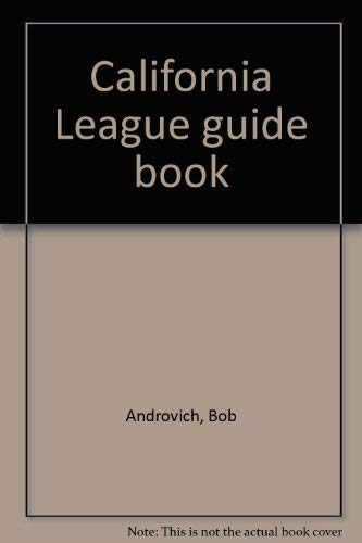 Stock image for California League guide book for sale by Hawking Books