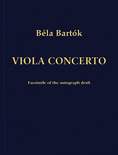 Imagen de archivo de Concerto for Viola and Orchestra: Facsimile Edition of the Autograph Draft a la venta por MyLibraryMarket