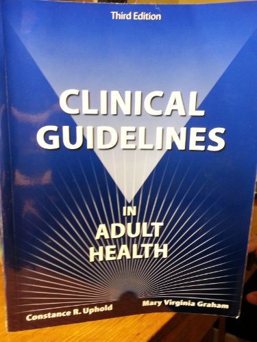 Imagen de archivo de Clinical Guidelines in Adult Health a la venta por Better World Books