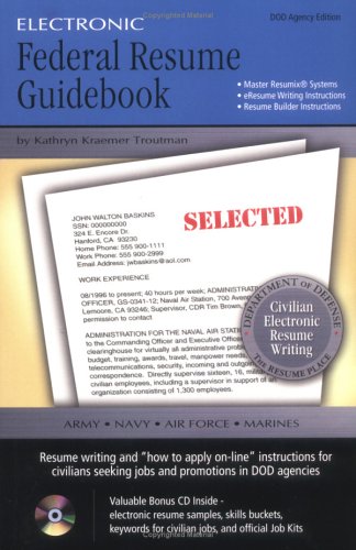 Beispielbild fr Electronic Federal Resume Guidebook zum Verkauf von Wonder Book