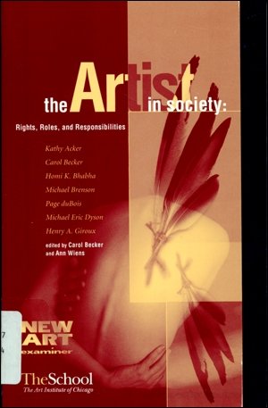 The Artist in Society: Rights, Roles & Responsibility (9780964785502) by Art Institute Of Chicago Dept. Of Museum Education