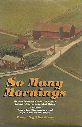 Stock image for So Many Mornings: Remembrances From the Life of Letha Alice Grossnickel Wiles, Including True Civil War Stories. for sale by Ground Zero Books, Ltd.