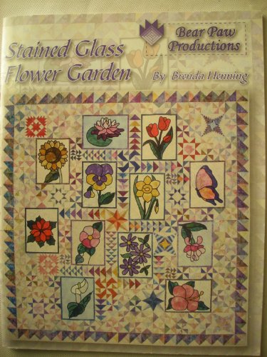 Beispielbild fr Stained glass flower garden zum Verkauf von Wonder Book
