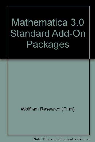 Mathematica 3.0 Standard Add-On Packages