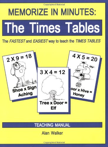 Imagen de archivo de Memorize in Minutes: The Times Tables, Teaching Manual a la venta por Goodwill of Colorado