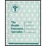 Imagen de archivo de The Health Education Specialist : A Study Guide for Professional Competence a la venta por Better World Books