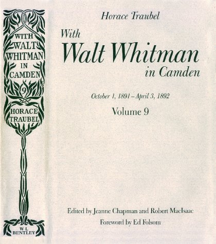9780965341592: With Walt Whitman in Camden, Volume 9 [Hardcover] by