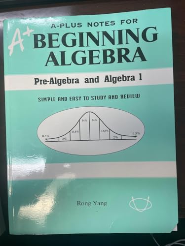 Beispielbild fr A-Plus Notes for Beginning Algebra: Pre-Algebra and Algebra 1 zum Verkauf von BooksRun