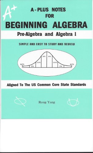 Stock image for A-Plus Notes for Beginning Algebra: Pre-Algebra and Algebra 1 for sale by New Legacy Books