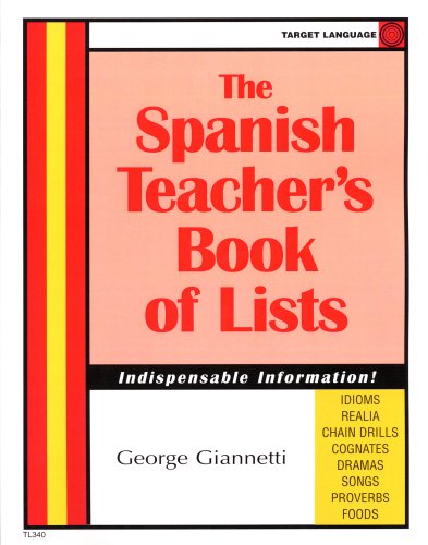 Stock image for The Spanish Teacher's Book Of Lists (Spanish Edition) for sale by SecondSale