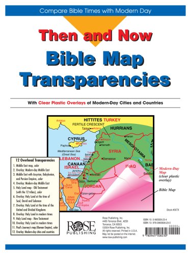 Stock image for Then and Now Bible Maps: Compare Bible Times with Modern Day - Overhead Transparencies (Then & Now Bible Maps at Your Fingertips) for sale by HPB Inc.