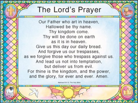 Chart-Lords Prayer (Trespasses) Wall (Unlaminated) (9780965508247) by Rose Publishing
