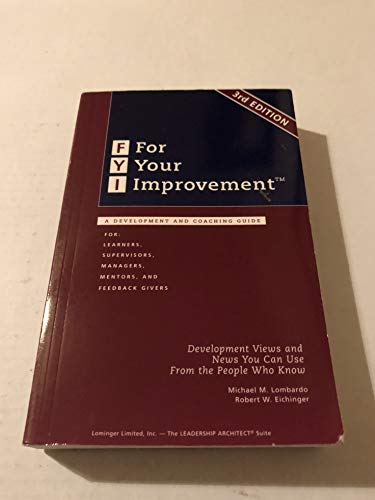 9780965571234: Fyi for Your Improvement Handbook: A Development and Coaching Guide