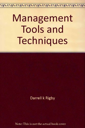 9780965605939: Management Tools and Techniques