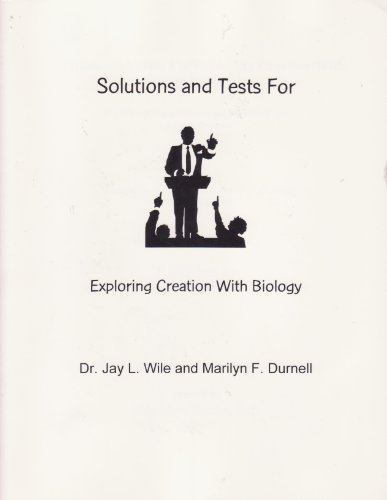 Imagen de archivo de Solutions and Tests For Exploring Creation With Biology a la venta por SecondSale