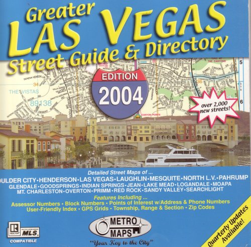 Stock image for GREATER LAS VEGAS STREET GUIDE and DIRECTORY for sale by Hawking Books