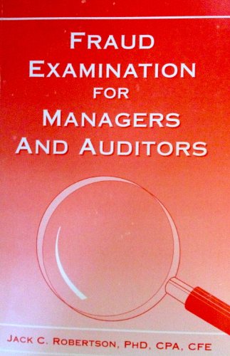 Imagen de archivo de Fraud Examination for Managers and Auditors: 2002 a la venta por HPB-Red