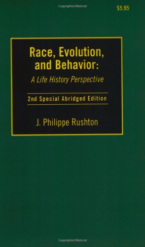 Imagen de archivo de Race, Evolution and Behavior: A Life History Perspective a la venta por BooksRun
