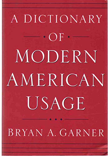 Beispielbild fr A Dictionary of Modern American Usage zum Verkauf von Better World Books