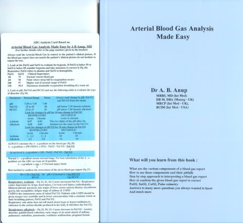 9780965708371: Arterial Blood Gas Analysis Made Easy
