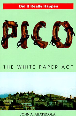 9780965962803: Pico: The White Paper Act