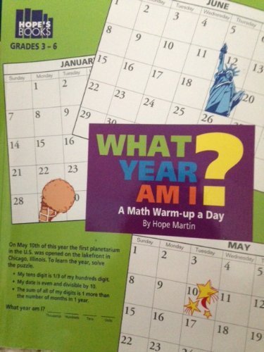 Imagen de archivo de What Year Am I? : A Math Warmup a Day a la venta por Better World Books