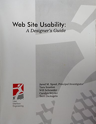 9780966064100: Web Site Usability: A Designer's Guide