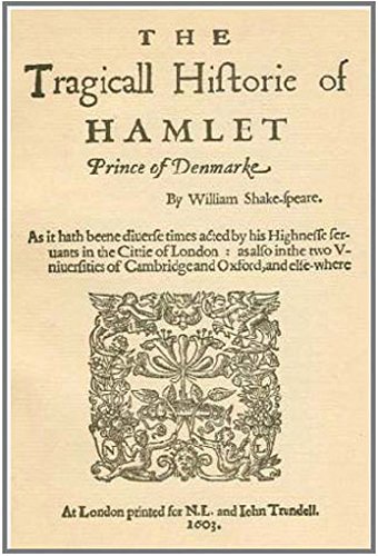 Stock image for Shakespeare's Hamlet, the 1st Quarto of 1603 in Facsimile for sale by GF Books, Inc.