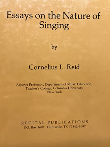 Stock image for Essays on the Nature of Singing for sale by HPB-Diamond