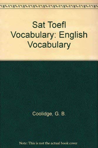 Immagine dell'editore per Sat Toefl Vocabulary: English Vocabulary venduto da Wonder Book