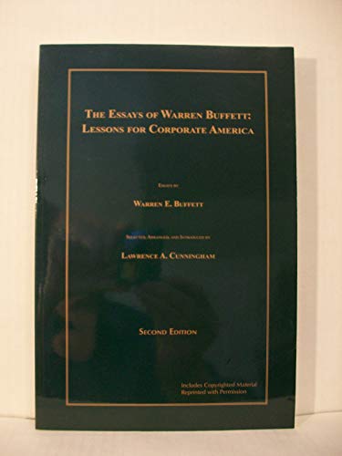 Imagen de archivo de The Essays of Warren Buffett : Lessons for Investors and Managers a la venta por Better World Books