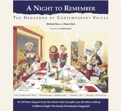 Beispielbild fr A Night to Remember: The Haggadah of Contemporary Voices (Hebrew -English) (English and Hebrew Edition) zum Verkauf von Zoom Books Company