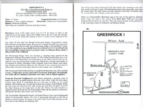 Beispielbild fr Hiking St. Louis : A Guide to 30 Wooded Hiking and Walking Trails in the St. Louis Area zum Verkauf von Better World Books