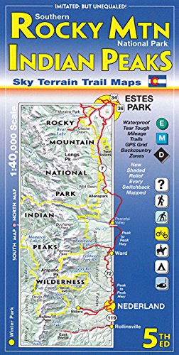 Beispielbild fr Southern Rocky Mountain National Park & Indian Peaks Wilderness Trail Map zum Verkauf von GF Books, Inc.