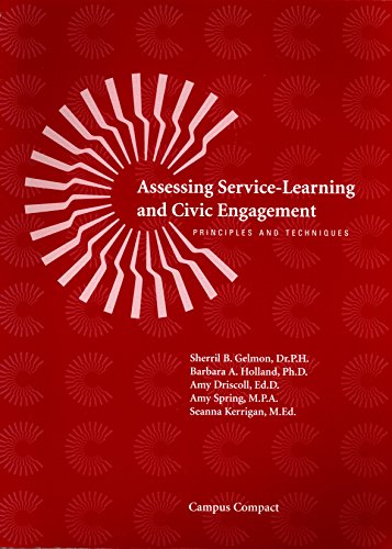 Imagen de archivo de Assessing Service-Learning and Civic Engagement: Principles and Techniques a la venta por HPB Inc.