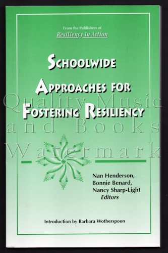 Imagen de archivo de Schoolwide Approaches for Fostering Resiliency a la venta por HPB Inc.