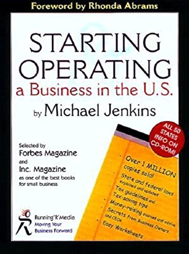 Beispielbild fr Starting and Operating a Business in the U. S. zum Verkauf von Better World Books