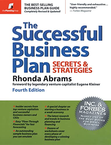 Imagen de archivo de The Successful Business Plan: Secrets and Strategies a la venta por Open Books