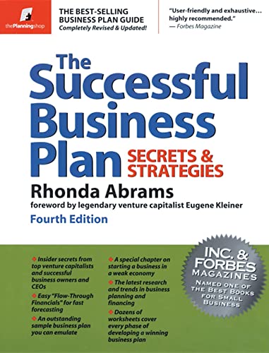Stock image for The Successful Business Plan: Secrets and Strategies for sale by Open Books