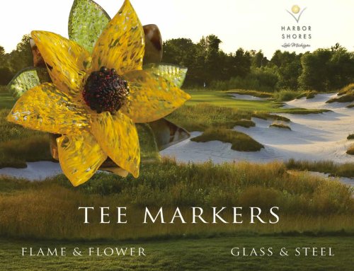 9780967022109: Tee Markers at Harbor Shores, Flame & Flower Glass & Steel