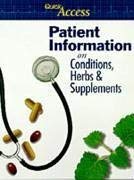 Imagen de archivo de Quick Access: Patient Information on Conditions, Herbs & Supplements a la venta por HPB-Red