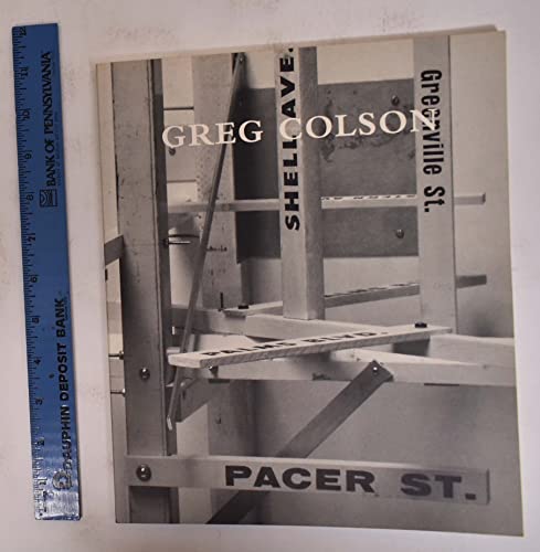 Stock image for Greg Colson [exhibition: Sep. 9- Oct. 16, 1999; Griffin Contemporary] for sale by Books From California