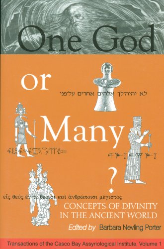 Stock image for One God Or Many?: Concepts of Divinity in the Ancient World (Transactions of the Casco Bay Assyriological Institute, 1) for sale by Front Cover Books