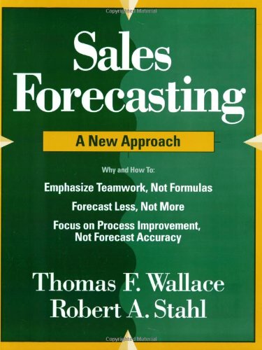Beispielbild fr Sales Forecasting: A New Approach zum Verkauf von SecondSale